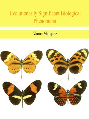 cover image of Evolutionarily Significant Biological Phenomena